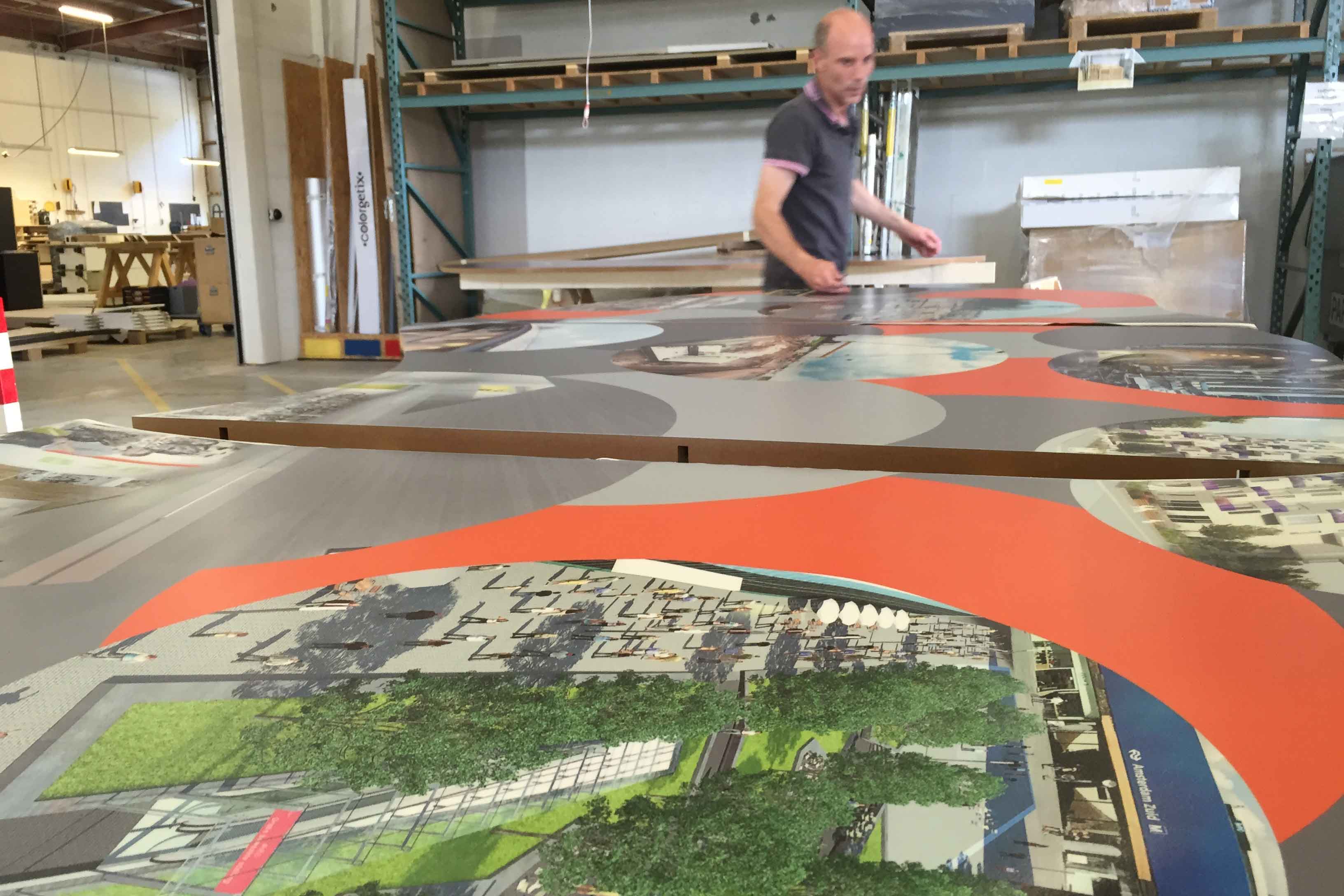Floorgraphics print tafelbladen