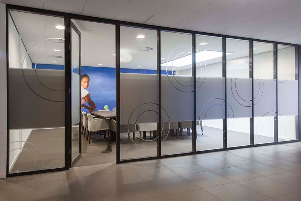 Etched glass folie