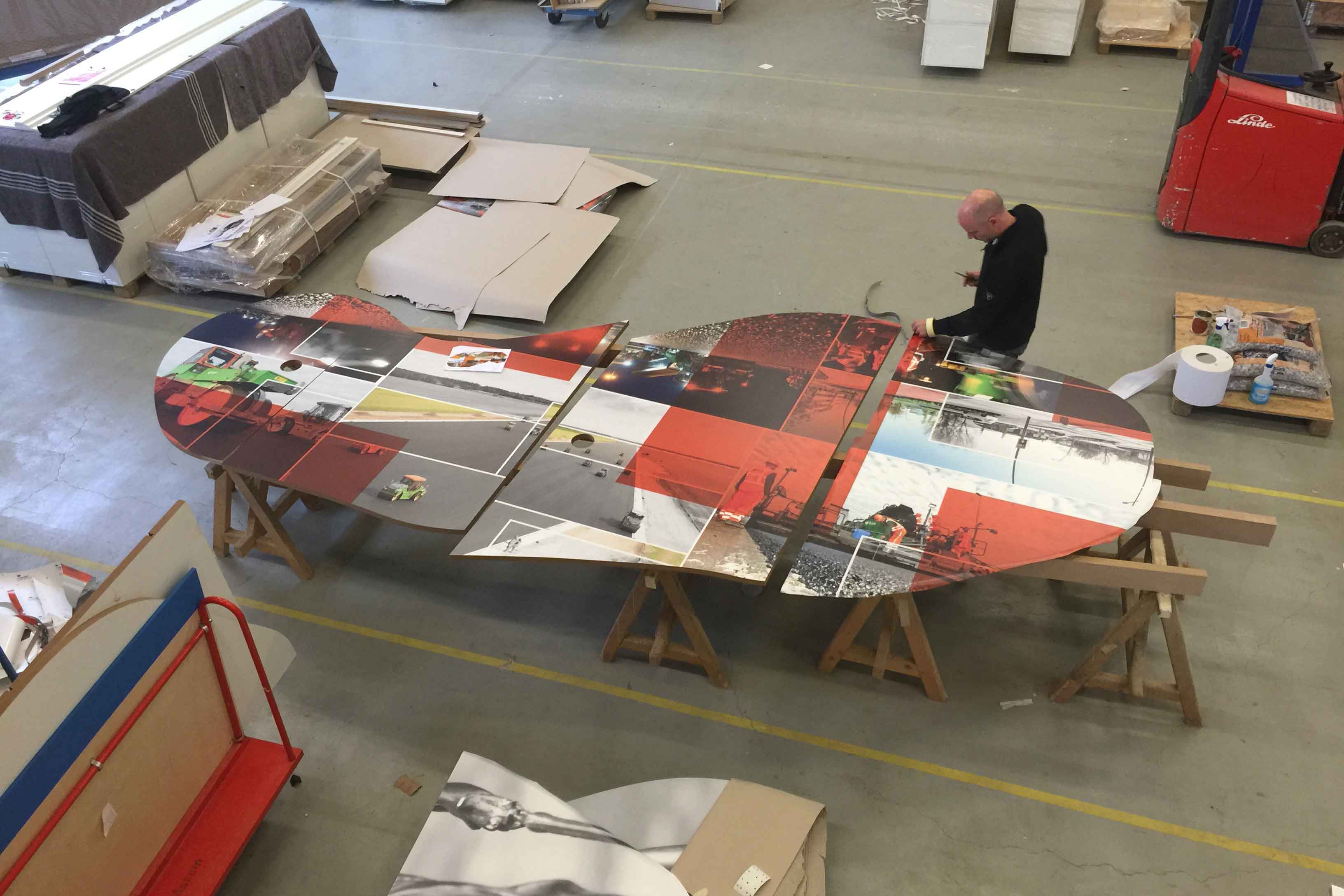 Floorgraphics print tafelbladen